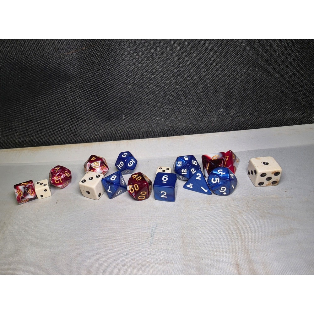 Lot Of 16 RPG Game Dice Dungeons & Dragons Magic